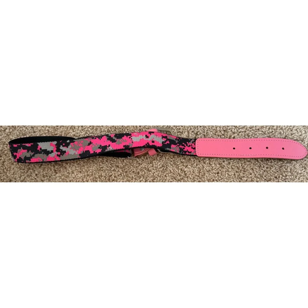 TCK Youth Baseball Softball Belt Pink Digital Camo Adjustable Elastic Athletic